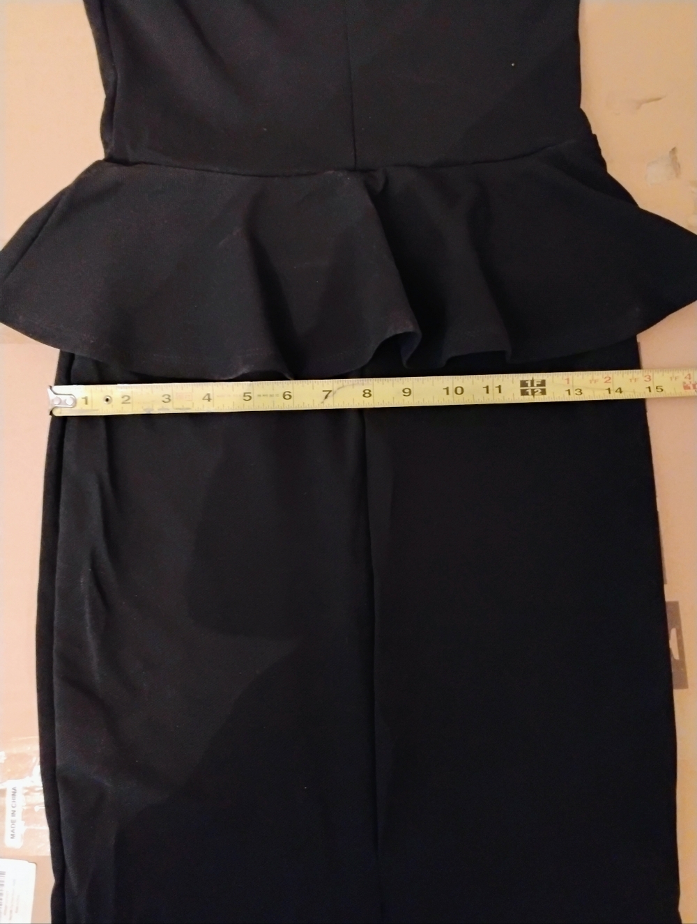 Peplum Maxi Dress With Drop shoulder - Picture 10 of 10